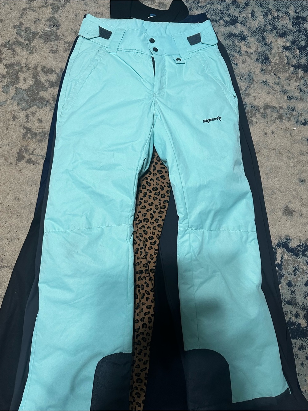 Skeeter Women's Light Aqua Snow Joggers - Insulated Ski Pants